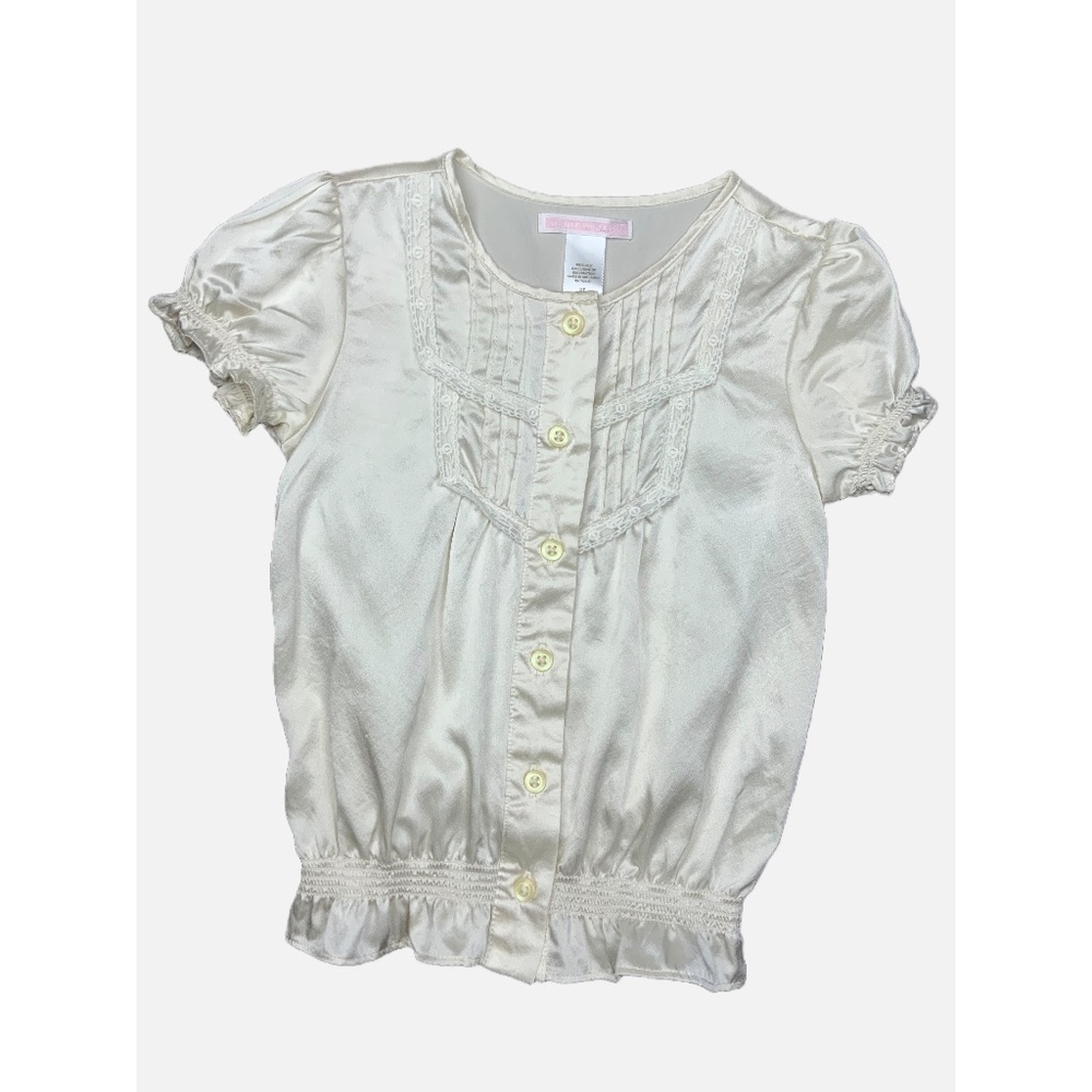 EUC JANIE AND JACK SILK BLOUSE, SIZE 5